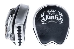 TARCZE BOKSERSKIE TOP KING TKFMP "PROFESSIONAL" (black/white) - PARA - 2SZT