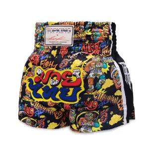 Spodenki tajskie Top King TKXPTBS-01-BK X Puck - black