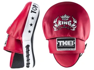 TARCZE BOKSERSKIE TOP KING TKFMS "SUPER" (red/black) - PARA - 2SZT